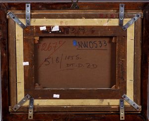 Adriaen Van der Cabel, Attribuito a : Notturno con pescatori che governano le reti  - Asta Dipinti Antichi  - Associazione Nazionale - Case d'Asta italiane