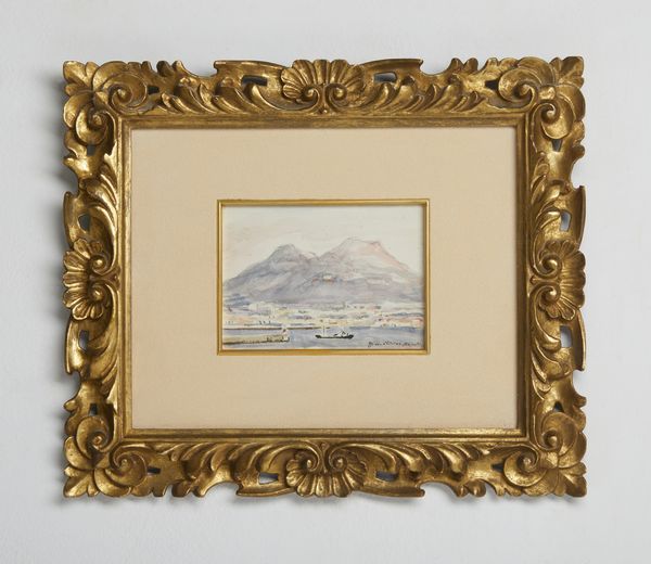 DE CHIRICO GIORGIO (1888 - 1978) : Napoli.  - Asta Asta 384 | ARTE MODERNA E CONTEMPORANEA Online - Associazione Nazionale - Case d'Asta italiane