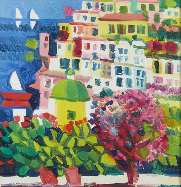 FACCINCANI ATHOS (n. 1951) : Positano.  - Asta Asta 384 | ARTE MODERNA E CONTEMPORANEA Online - Associazione Nazionale - Case d'Asta italiane