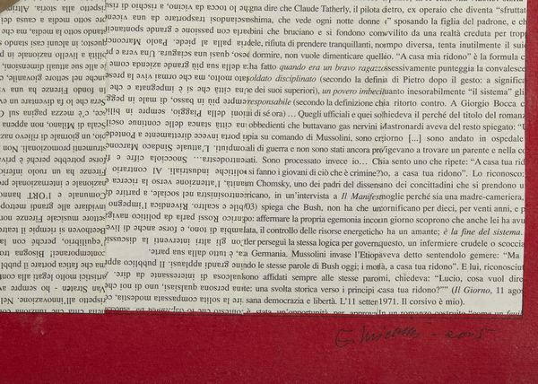 MICCINI EUGENIO (1925 - 2007) : Gott mit uns?  - Asta Asta 384 | ARTE MODERNA E CONTEMPORANEA Online - Associazione Nazionale - Case d'Asta italiane