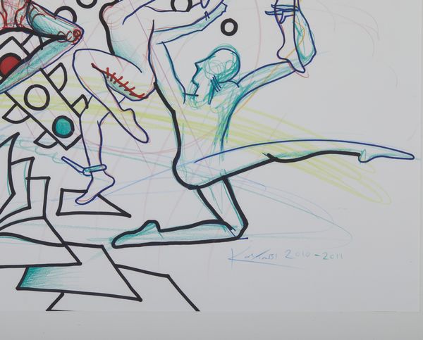 KOSTABI MARK (n. 1960) : Indagine angelica.  - Asta Asta 384 | ARTE MODERNA E CONTEMPORANEA Online - Associazione Nazionale - Case d'Asta italiane