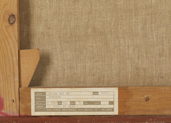 DEL RE MARCO (n. 1950) : Poesia.  - Asta Asta 384 | ARTE MODERNA E CONTEMPORANEA Online - Associazione Nazionale - Case d'Asta italiane