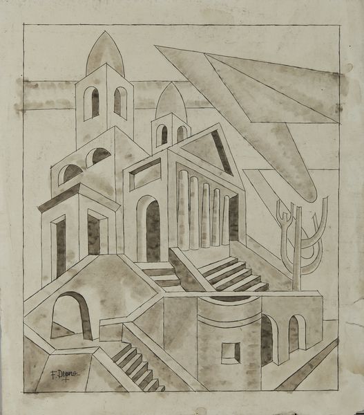 DEPERO FORTUNATO (1892 - 1960) : Schio. Duomo di San Pietro.  - Asta Asta 384 | ARTE MODERNA E CONTEMPORANEA Online - Associazione Nazionale - Case d'Asta italiane
