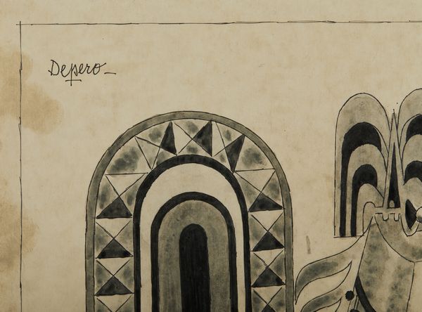 DEPERO FORTUNATO (1892 - 1960) : Cavallo e vetrata.  - Asta Asta 384 | ARTE MODERNA E CONTEMPORANEA Online - Associazione Nazionale - Case d'Asta italiane