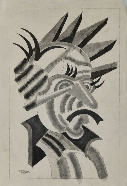 DEPERO FORTUNATO (1892 - 1960) : L'ingegnere.  - Asta Asta 384 | ARTE MODERNA E CONTEMPORANEA Online - Associazione Nazionale - Case d'Asta italiane