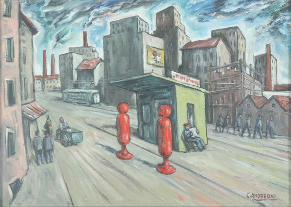 ANDREONI CESARE (1903 - 1961) : Citt all'alba. Periferia.  - Asta Asta 384 | ARTE MODERNA E CONTEMPORANEA Online - Associazione Nazionale - Case d'Asta italiane