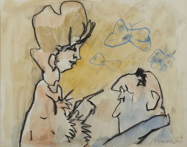 MACCARI MINO (1898 - 1989) : Senza titolo.  - Asta Asta 384 | ARTE MODERNA E CONTEMPORANEA Online - Associazione Nazionale - Case d'Asta italiane