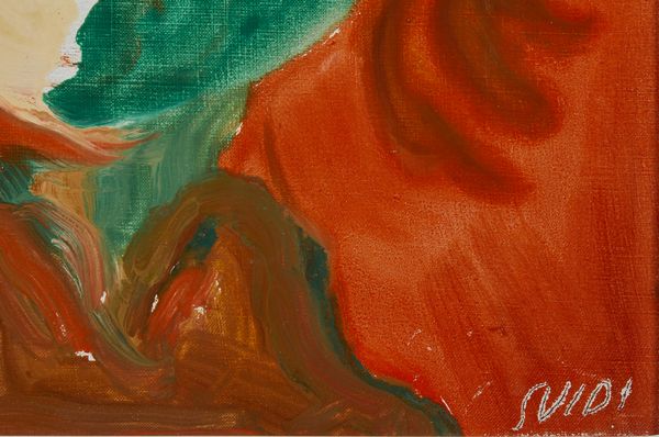 GUIDI VIRGILIO (1891 - 1984) : Testa fondo rosso.  - Asta Asta 384 | ARTE MODERNA E CONTEMPORANEA Online - Associazione Nazionale - Case d'Asta italiane