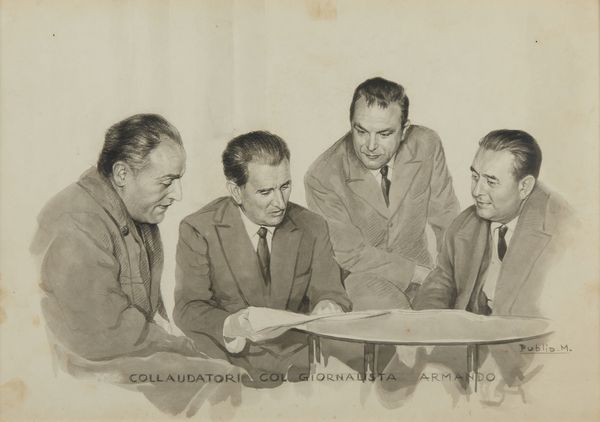 MORBIDUCCI PUBLIO (1889 - 1963) : Collaudatori col giornalista Armando.  - Asta Asta 384 | ARTE MODERNA E CONTEMPORANEA Online - Associazione Nazionale - Case d'Asta italiane