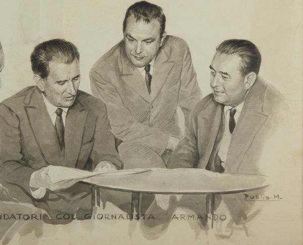 MORBIDUCCI PUBLIO (1889 - 1963) : Collaudatori col giornalista Armando.  - Asta Asta 384 | ARTE MODERNA E CONTEMPORANEA Online - Associazione Nazionale - Case d'Asta italiane