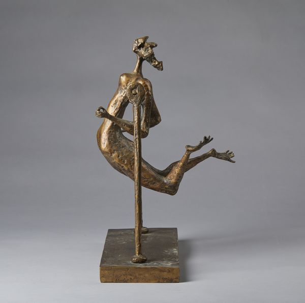 MINGUZZI LUCIANO (1911 - 2004) : Donna sull'altalena.  - Asta Asta 384 | ARTE MODERNA E CONTEMPORANEA Online - Associazione Nazionale - Case d'Asta italiane