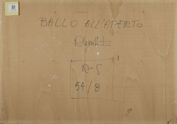 SQUILLANTINI REMO (1920 - 1996) : Ballo all'aperto.  - Asta Asta 384 | ARTE MODERNA E CONTEMPORANEA Online - Associazione Nazionale - Case d'Asta italiane