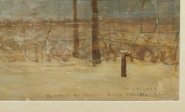 LAZZARO WALTER (1914 - 1989) : Parlando ai fili - Bia?a Podlaska.  - Asta Asta 384 | ARTE MODERNA E CONTEMPORANEA Online - Associazione Nazionale - Case d'Asta italiane