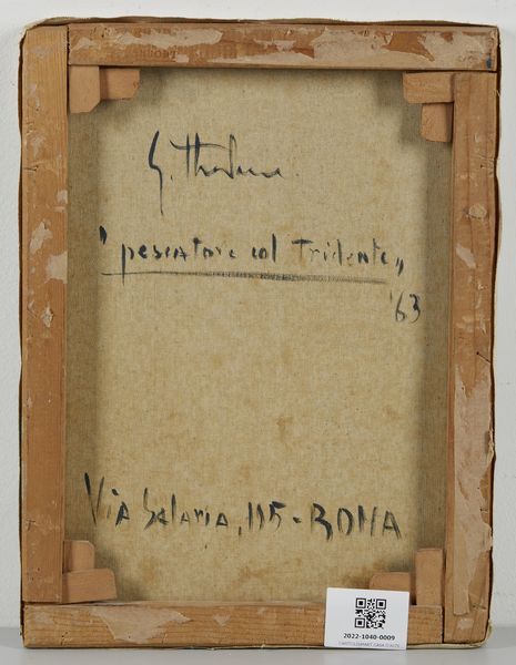 STRADONE GIOVANNI (1911 - 1981) : Pescatore col tridente.  - Asta Asta 384 | ARTE MODERNA E CONTEMPORANEA Online - Associazione Nazionale - Case d'Asta italiane