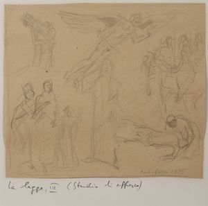 CARRA' CARLO (1881 - 1966) : La legge, III (Studio di affresco).  - Asta Asta 384 | ARTE MODERNA E CONTEMPORANEA Online - Associazione Nazionale - Case d'Asta italiane