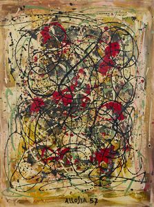 ALLOSIA GIUSEPPE (1910 - 1983) : Senza titolo.  - Asta Asta 384 | ARTE MODERNA E CONTEMPORANEA Online - Associazione Nazionale - Case d'Asta italiane