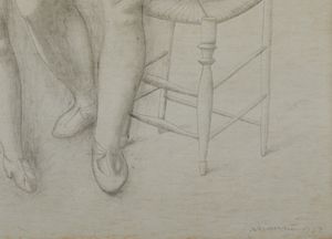 MANZU' GIACOMO (1908 - 1991) : Senza titolo.  - Asta Asta 384 | ARTE MODERNA E CONTEMPORANEA Online - Associazione Nazionale - Case d'Asta italiane