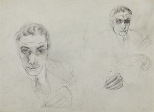 SIRONI MARIO (1885 - 1961) - Studi di busti maschili.