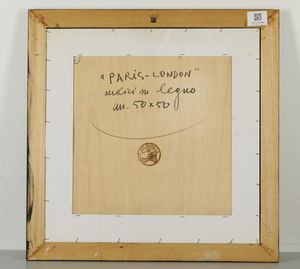 NESPOLO UGO (n. 1941) : Paris-London.  - Asta Asta 384 | ARTE MODERNA E CONTEMPORANEA Online - Associazione Nazionale - Case d'Asta italiane