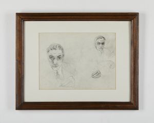 SIRONI MARIO (1885 - 1961) : Studi di busti maschili.  - Asta Asta 384 | ARTE MODERNA E CONTEMPORANEA Online - Associazione Nazionale - Case d'Asta italiane