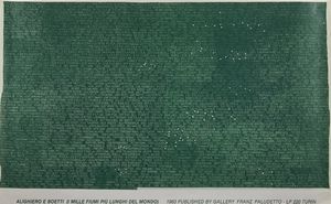 BOETTI ALIGHIERO (1940 - 1994) - I mille fiumi pi lunghi del mondo.