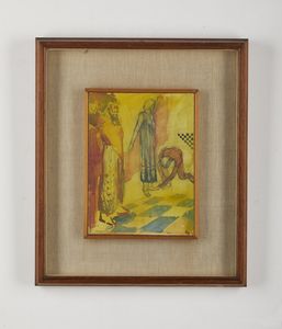 SIRONI MARIO (1885 - 1961) : Composizione con figure.  - Asta Asta 384 | ARTE MODERNA E CONTEMPORANEA Online - Associazione Nazionale - Case d'Asta italiane