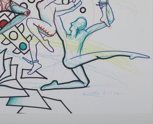 KOSTABI MARK (n. 1960) : Indagine angelica.  - Asta Asta 384 | ARTE MODERNA E CONTEMPORANEA Online - Associazione Nazionale - Case d'Asta italiane