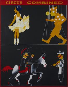 SPOLDI ALDO (n. 1949) - Studi per il balletto circo.