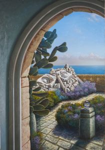 NUNZIANTE ANTONIO (n. 1956) : Incontri ad Antibes... L'estate.  - Asta Asta 384 | ARTE MODERNA E CONTEMPORANEA Online - Associazione Nazionale - Case d'Asta italiane