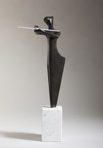 GIORNI GIANFRANCO (n. 1948) : Flautista.  - Asta Asta 384 | ARTE MODERNA E CONTEMPORANEA Online - Associazione Nazionale - Case d'Asta italiane