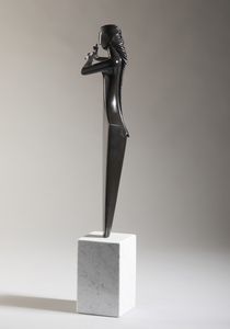 GIORNI GIANFRANCO (n. 1948) : Flautista.  - Asta Asta 384 | ARTE MODERNA E CONTEMPORANEA Online - Associazione Nazionale - Case d'Asta italiane