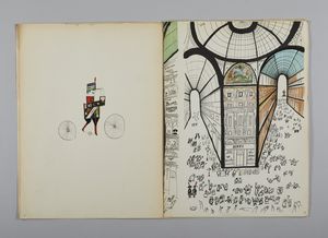 STEINBERG SAUL (1914 - 1999) : Derrire le Miroir, n53-54.  - Asta Asta 384 | ARTE MODERNA E CONTEMPORANEA Online - Associazione Nazionale - Case d'Asta italiane