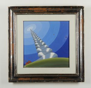 BELLI DOMENICO (1909 - 1983) : Record di altezza.  - Asta Asta 384 | ARTE MODERNA E CONTEMPORANEA Online - Associazione Nazionale - Case d'Asta italiane