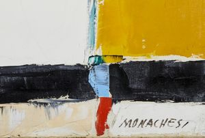 MONACHESI SANTE (1910 - 1991) : Senza titolo.  - Asta Asta 384 | ARTE MODERNA E CONTEMPORANEA Online - Associazione Nazionale - Case d'Asta italiane