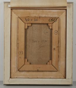 GUIDI VIRGILIO (1891 - 1984) : Testa fondo rosso.  - Asta Asta 384 | ARTE MODERNA E CONTEMPORANEA Online - Associazione Nazionale - Case d'Asta italiane