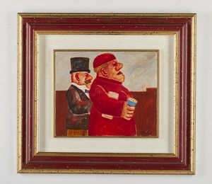 BORGHESE FRANZ (1941 - 2005) : Senza titolo.  - Asta Asta 384 | ARTE MODERNA E CONTEMPORANEA Online - Associazione Nazionale - Case d'Asta italiane