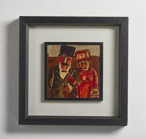 BORGHESE FRANZ (1941 - 2005) : Coniugi.  - Asta Asta 384 | ARTE MODERNA E CONTEMPORANEA Online - Associazione Nazionale - Case d'Asta italiane