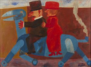 BORGHESE FRANZ (1941 - 2005) - Senza titolo.