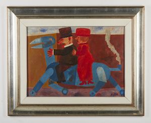 BORGHESE FRANZ (1941 - 2005) : Senza titolo.  - Asta Asta 384 | ARTE MODERNA E CONTEMPORANEA Online - Associazione Nazionale - Case d'Asta italiane