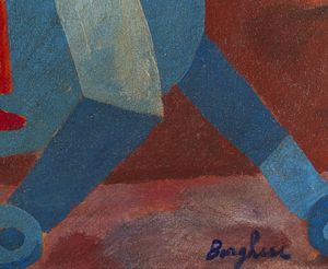 BORGHESE FRANZ (1941 - 2005) : Senza titolo.  - Asta Asta 384 | ARTE MODERNA E CONTEMPORANEA Online - Associazione Nazionale - Case d'Asta italiane