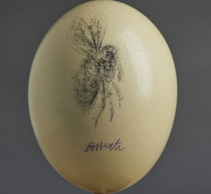 POSSENTI ANTONIO (n. 1933) : Ritratto sull'uovo.  - Asta Asta 384 | ARTE MODERNA E CONTEMPORANEA Online - Associazione Nazionale - Case d'Asta italiane