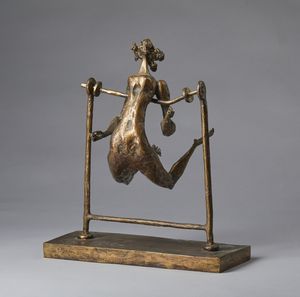 MINGUZZI LUCIANO (1911 - 2004) : Donna sull'altalena.  - Asta Asta 384 | ARTE MODERNA E CONTEMPORANEA Online - Associazione Nazionale - Case d'Asta italiane