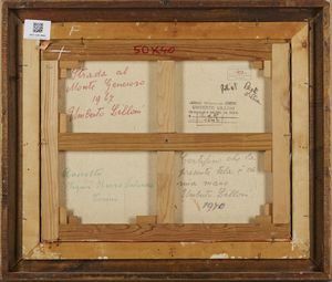 LILLONI UMBERTO (1898 - 1980) : Strada al Monte Generoso.  - Asta Asta 384 | ARTE MODERNA E CONTEMPORANEA Online - Associazione Nazionale - Case d'Asta italiane