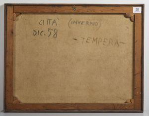 FERRONI GIANFRANCO (1927 - 2001) : Citt (inverno).  - Asta Asta 384 | ARTE MODERNA E CONTEMPORANEA Online - Associazione Nazionale - Case d'Asta italiane