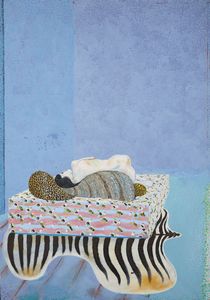 CARUSO BRUNO (1927 - 2018) : Il divano giapponese.  - Asta Asta 384 | ARTE MODERNA E CONTEMPORANEA Online - Associazione Nazionale - Case d'Asta italiane