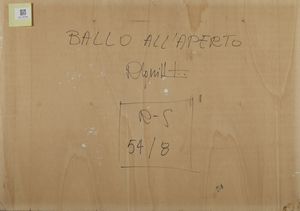 SQUILLANTINI REMO (1920 - 1996) : Ballo all'aperto.  - Asta Asta 384 | ARTE MODERNA E CONTEMPORANEA Online - Associazione Nazionale - Case d'Asta italiane