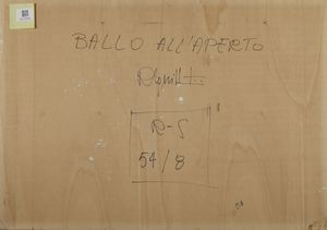 SQUILLANTINI REMO (1920 - 1996) : Ballo all'aperto.  - Asta Asta 384 | ARTE MODERNA E CONTEMPORANEA Online - Associazione Nazionale - Case d'Asta italiane