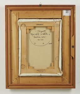 LONGARETTI TRENTO (n. 1916) : Musicante in verde e bambina rosa.  - Asta Asta 384 | ARTE MODERNA E CONTEMPORANEA Online - Associazione Nazionale - Case d'Asta italiane