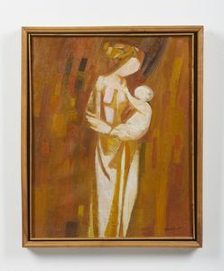 LONGARETTI TRENTO (n. 1916) - Madre in fondo Siena.