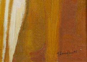 LONGARETTI TRENTO (n. 1916) : Madre in fondo Siena.  - Asta Asta 384 | ARTE MODERNA E CONTEMPORANEA Online - Associazione Nazionale - Case d'Asta italiane